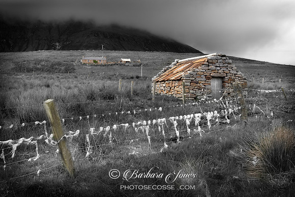 Moaness Stone Byre Isle of Hoy . Orkney Scotland