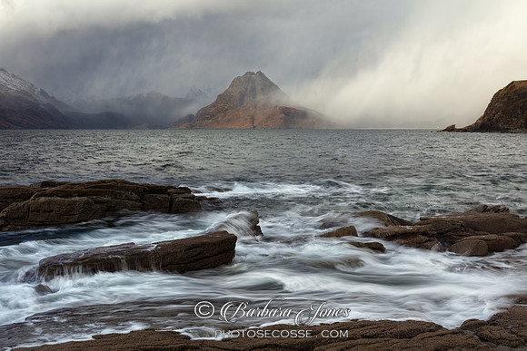Elgol. Hail Showers. Loch Scavaig. Isle of Skye. Scotland.