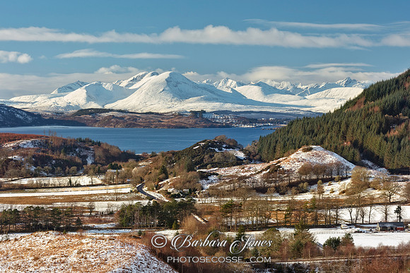 Isle of Skye in Winter. Auchtertyre. Lochalsh. Scotland.