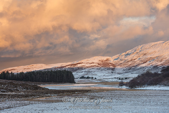 Loch Cill Chriosd. Winter Sunset. Starth Suardal. Isle of Skye. Scotland.