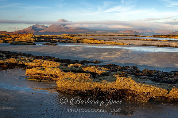 Ashaig Beach Rock Outcrops Isle of Skye Scotland.