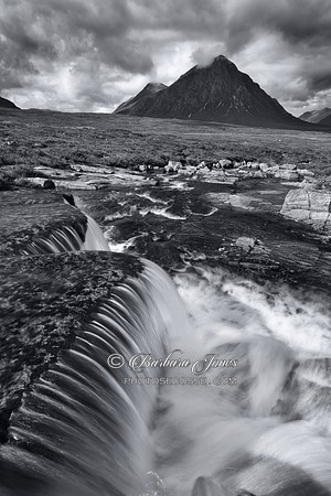 Glencoe Cauldron. Mono. Western Highlands. Scotland.