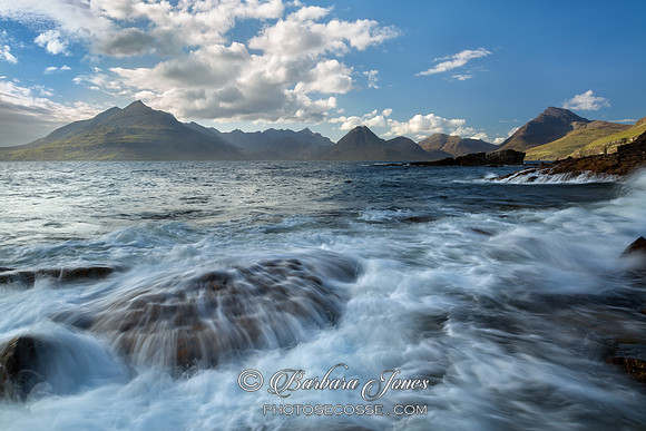 Elgol. Summer Waves. Loch Scavaig. Isle of Skye. Scotland.