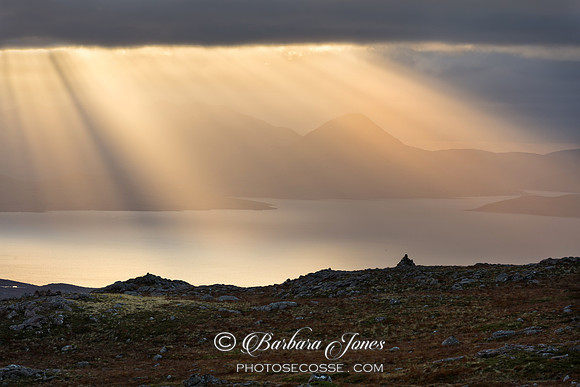 Applecross. Bealach na Ba. Skye Sunbeams. Wester Ross. Scotland.