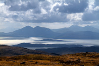 Applecross. Bealach na Ba. View to Skye. NC500. Scotland.