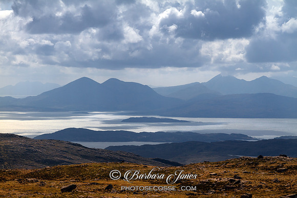 Applecross. Bealach na Ba. View to Skye. NC500. Scotland.