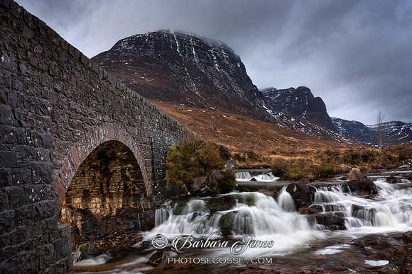 Bealach na Ba Bridge.  Russell Burn. NC500. Scotland.