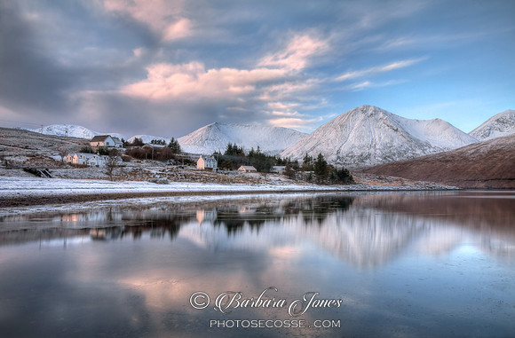 Loch Ainort . Luib in Winter. Isle of Skye. Scotland.