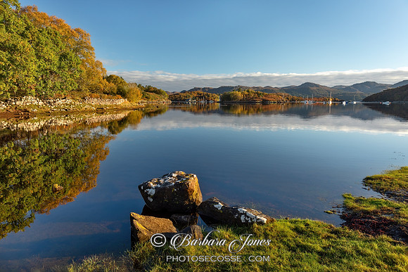 Badachro, Autumn Reflections, Wester Ross Scotland.