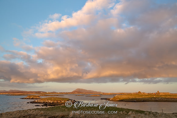 Cladach Baleshare  Eaval Sunset North Uist Scotland.