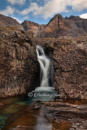 Fairy Pools. Twin Falls. Glen Brittle. Isle of Skye. Scotland.