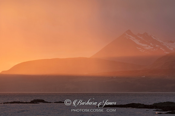 Cuillin Sunset Tokavaig Skye Scotland.