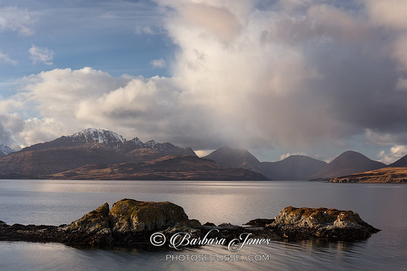 Tokavaig Sky over the Cuillin Skye Scotland.