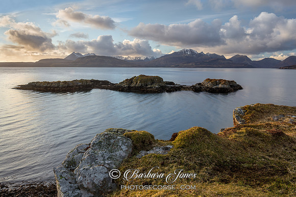 Cuillin Evening Light Tokavaig Skye  Scotland.