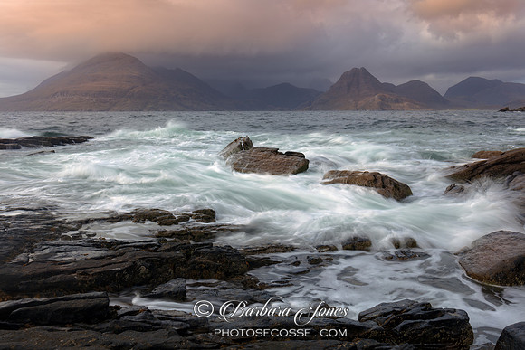 Elgol and Loch Scavaig.  Wave Motion. Isle of Skye. Scotland.