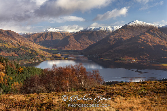 Majestic Winter Views: Loch Duich from Mam Ratagan