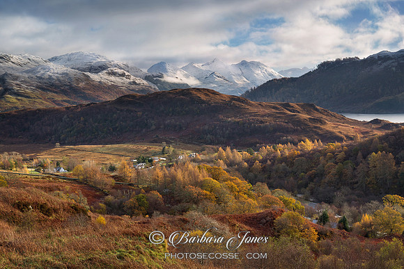 Five Sisters from Auchtertyre Hill. Autumn. Scotland.