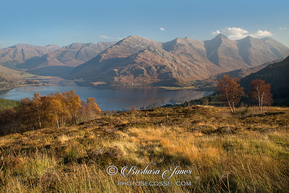 Five Sisters of Kintail. Autumn. Mam Ratagan. Scotland.