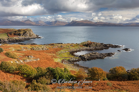 Ardvasar View to Knoydart. Sleat. Isle of Skye. Scotland.