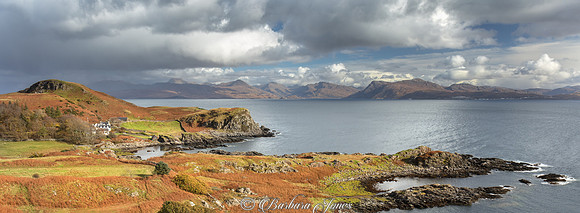 Aird Pano. View to Knoydart. Sleat. Isle of Skye. Scotland.