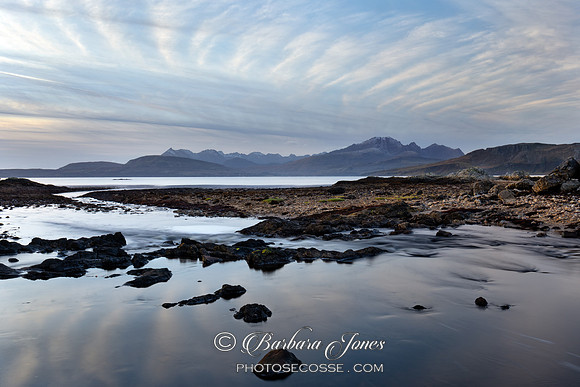 Ord Sunset Mackerel Sky, Skye  Scotland.