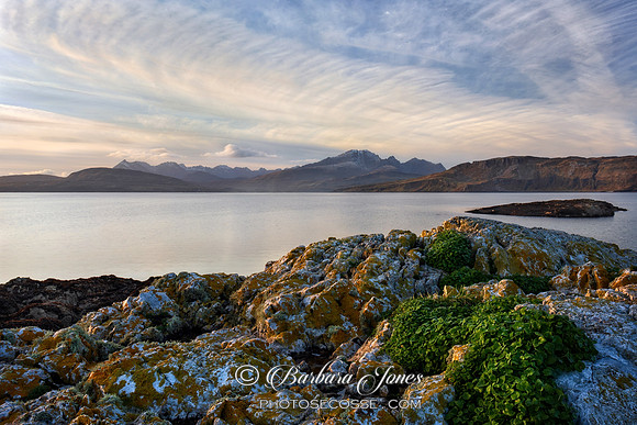 Ord Cuillin View Evening Light Skye Scotland.