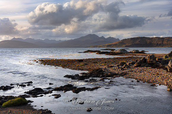 Ord River and Beach Skye Scotland.