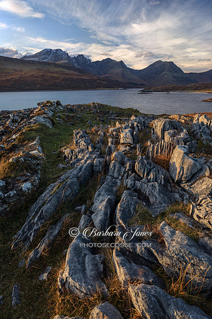 Camus Malag Evening Light Loch Slapin Skye Scotland.