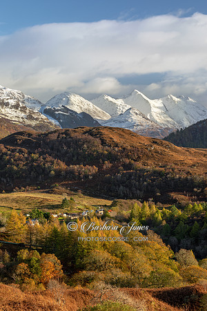 Five Sisters In Autumn. Auchtertyre Hill. Lochalsh. Scotland.