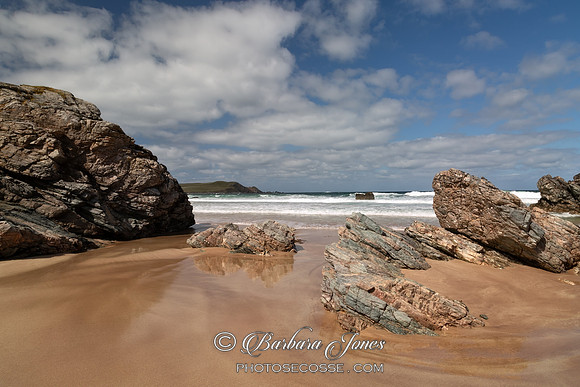 Sango Beach Sunny Day Durness NC500 Scotland.