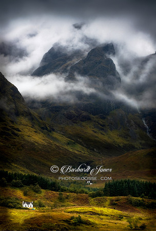 Storm Clouds / Mist. Blaven in a Malevolent Mood. Loch Slapin. Isle of Skye, Scotland.