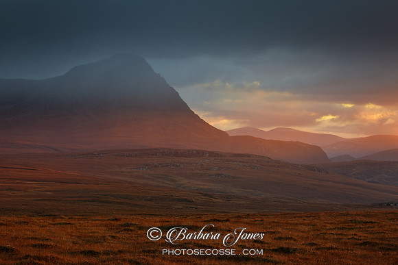 Sunbeam and Showers.  A' Mhoine. Ben Hope. Sutherland. Scotland.