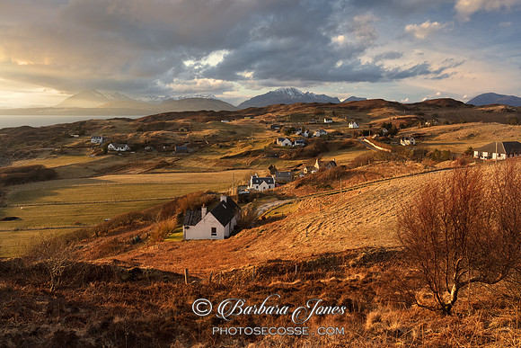 Tarskavaig and the Cuillin. Evening Light. Isle of Skye. Scotland.
