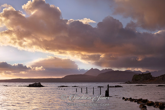 Tokavaig and Sunset Cloud. Sleat. Isle of Skye. Scotland.