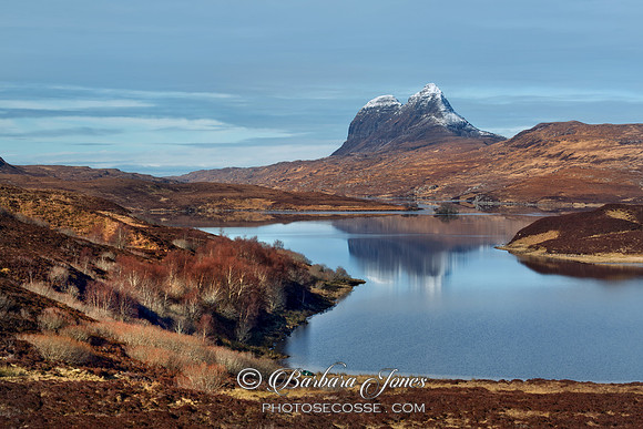 Suilven Cam Loch Late Winter Assynt Scotland.