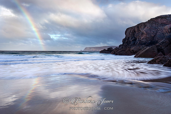 Sango Sands Rainbow  Durness  NC500 Scotland.