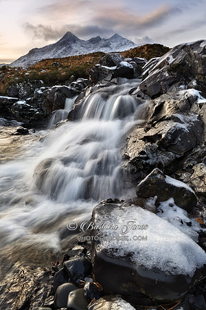 Sgurr nan Gillean in January. Sligachan. Isle of Skye. Scotland.