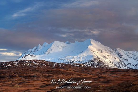 Bruaich Na Frith and Sgurr Nan Gillean  from Drynoch. Isle of Skye. Scotland.