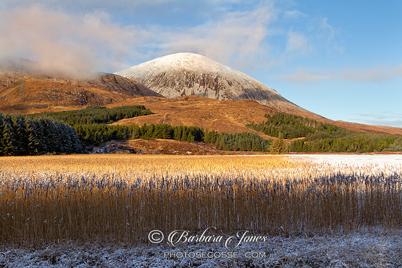 Beinn na Caillich. Sun and Shadow. Loch Cill Chriosd. Skye. Scotland.