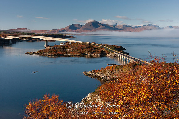 Skye Bridge From  Kyle of Lochalsh in Autumn Scotland.