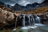 Fairy Pools Moody Cuillins Isle of Skye Scotland.