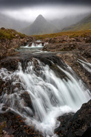 Fairy Pools Wet Weather Skye Scotland.