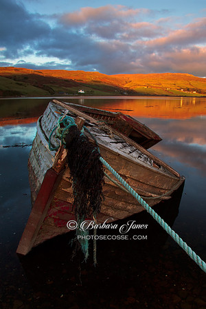 Loch Harport at Sunset, Isle of Skye, Scotland.