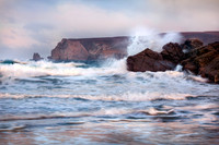 Sango Sands Big Waves Durness NC500 Scotland.