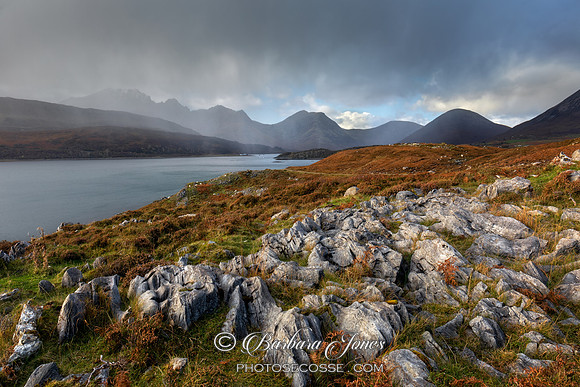 Camus Malag. Rain on Blaven. Isle of Skye. Scotland.