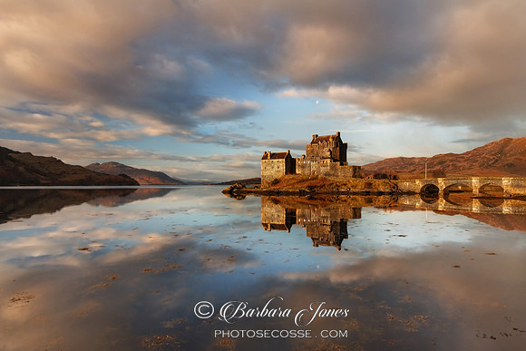 Eilean Donan Castle Early Morning Reflection, Scotland.