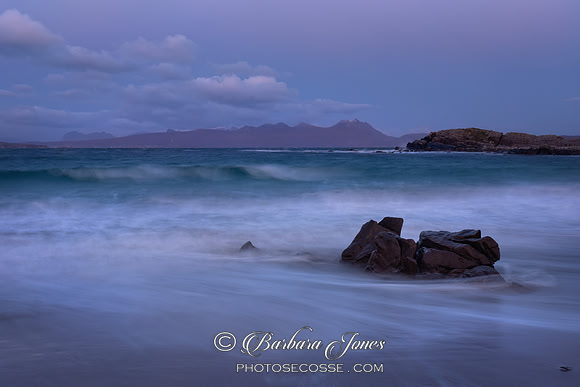 Mellon Udrigle Magenta Glow  Wester Ross  Scotland.
