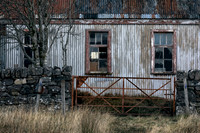 Derelict Tin Cottage. Wester Ross. Scotland.