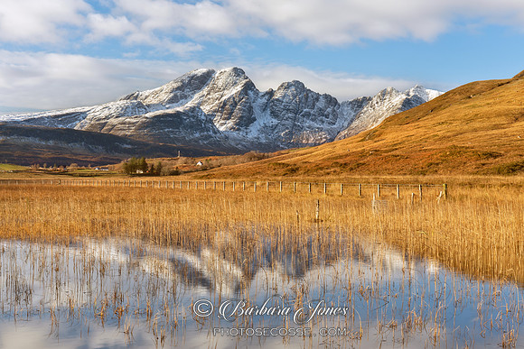 Blaven and Loch Cill Chriosd Early Winter Skye Scotland