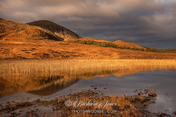 Beinn na Caillich.  Autumn Reflection. Loch Cill Chriosd. Isle of Skye. Scotland.